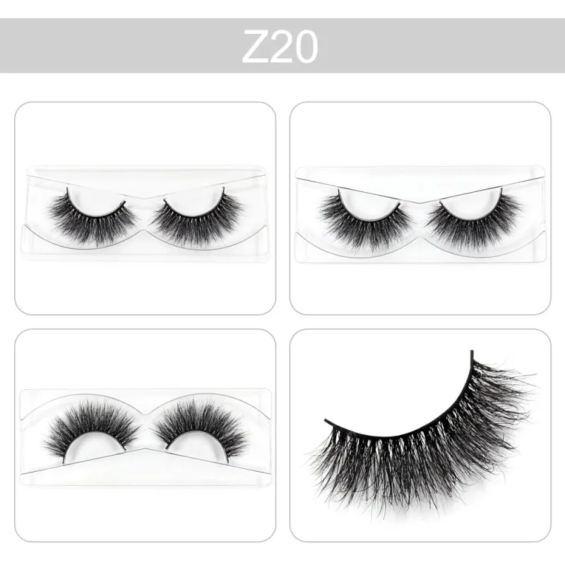 Makeup Lashes 3D Mink Eyelashes Wispy Volume False Lashes Dramatic Lash Natural Fuffy Lashes Full Finish Glamorous Eye