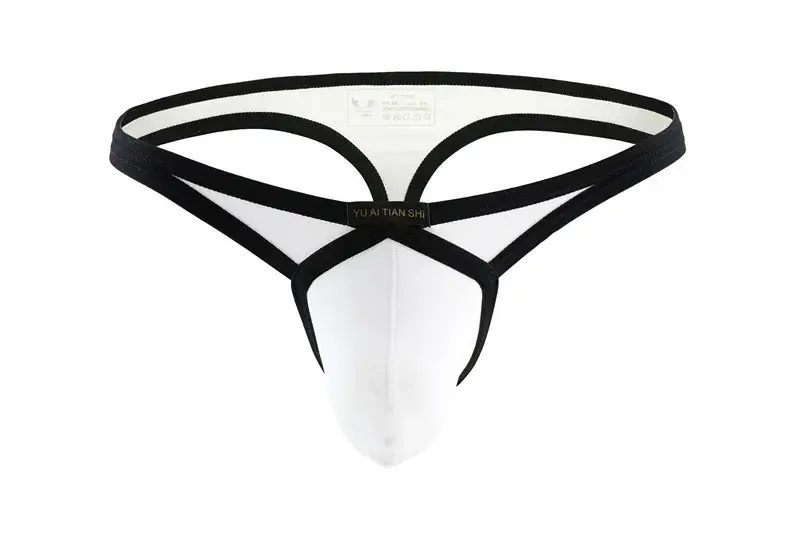 Mens Sexy Underwear Briefs Solid Gay Men Underwear Bulge G Strings Penis Pouch Thong Man Briefs Backless Man Tanga Jockstraps