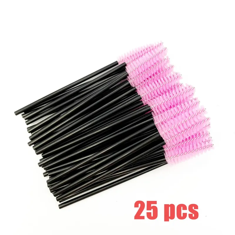 Spazzole per ciglia usa e getta Manico in cristallo di diamante Pennello per ciglia Sopracciglio Bacchette per mascara Forniture per estensione ciglia Strumenti per il trucco