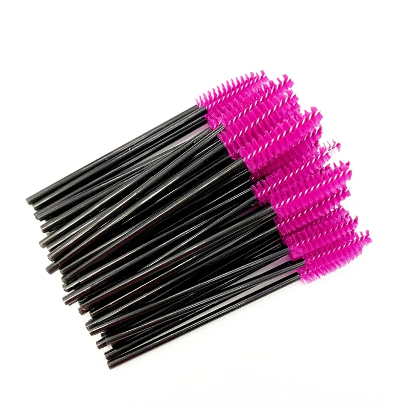 Spazzole per ciglia usa e getta Manico in cristallo di diamante Pennello per ciglia Sopracciglio Bacchette per mascara Forniture per estensione ciglia Strumenti per il trucco