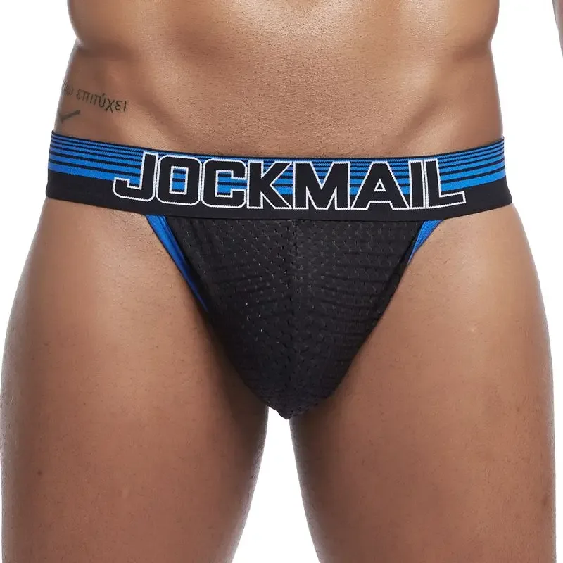 Ropa interior Sexy para Hombre, Tanga para Hombre, ropa interior Gay de malla, Bikini, Calzoncillos para Hombre, pantalones cortos deslizantes, bragas masculinas, suspensorio transpirable