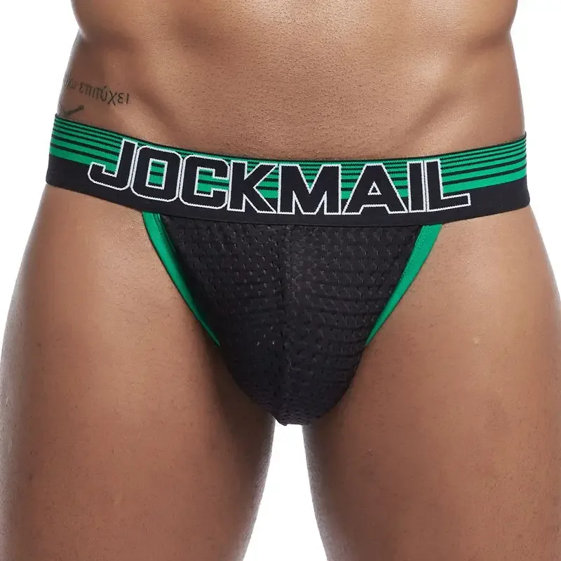 Ropa interior Sexy para Hombre, Tanga para Hombre, ropa interior Gay de malla, Bikini, Calzoncillos para Hombre, pantalones cortos deslizantes, bragas masculinas, suspensorio transpirable