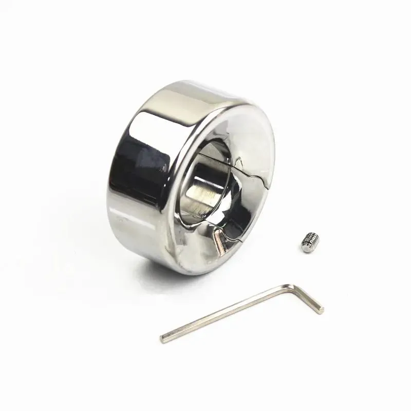 7 Sizes Scrotum Ball Stretcher Male Penis Rings Pendant Testicle Bondage Metal Tension Testis Weitght Pendant Sex Toy BB2-2-136