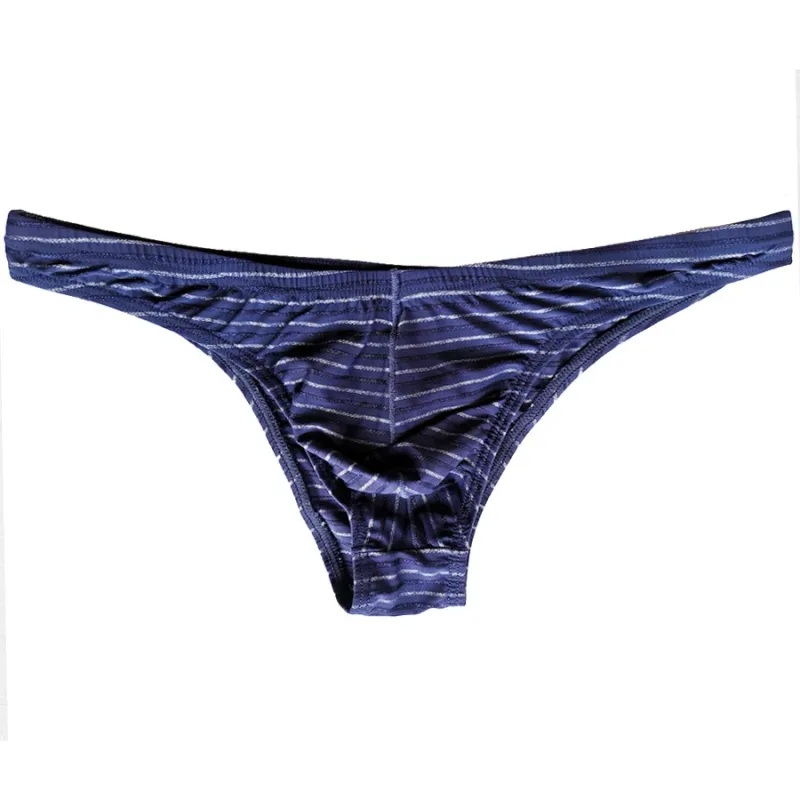 5 férfi szexi nadrág csíkos bikini légáteresztő puha fehérnemű Cucea alsónadrág férfi kényelmes meleg nadrág Cueca férfi bugyi C903-1