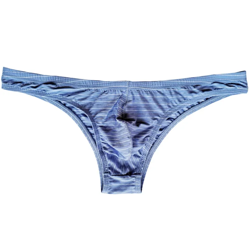 5 férfi szexi nadrág csíkos bikini légáteresztő puha fehérnemű Cucea alsónadrág férfi kényelmes meleg nadrág Cueca férfi bugyi C903-1