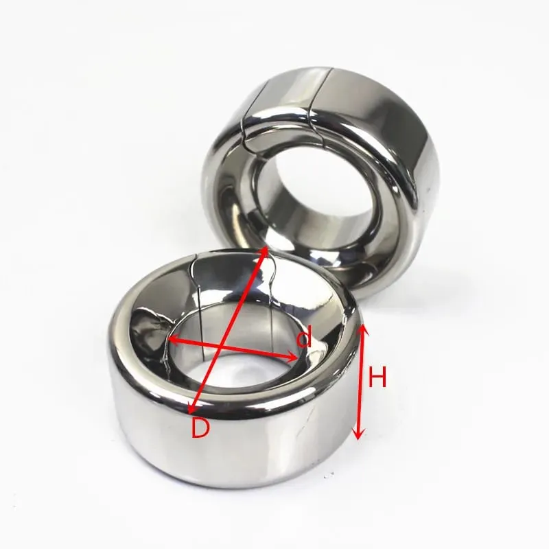 7 Sizes Scrotum Ball Stretcher Male Penis Rings Pendant Testicle Bondage Metal Tension Testis Weitght Pendant Sex Toy BB2-2-136