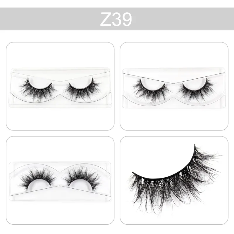 Makeup Lashes 3D Mink Eyelashes Wispy Volume False Lashes Dramatic Lash Natural Fuffy Lashes Full Finish Glamorous Eye
