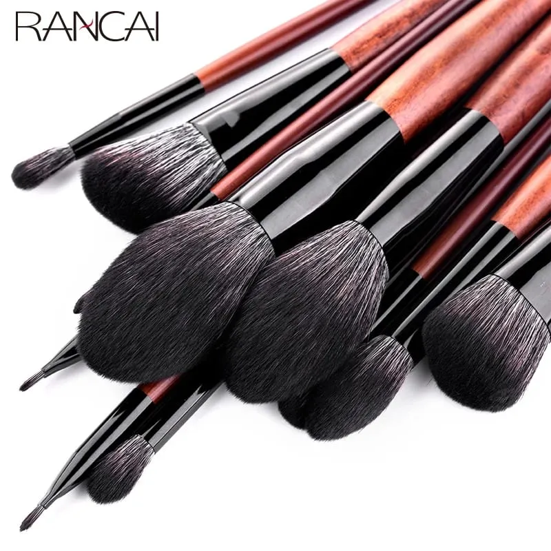 12pcs High Quality Makeup Brushes Set Foundation Powder Blush Eyeshadow Sponge Brush Soft Wool Fiber Hair Cosmetic Tools — image 3