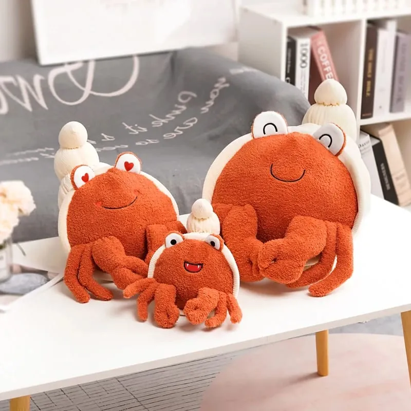 Cute Cloud Plush Pillow Stuffed Soft Creative Family Bread Poached Egg Chestnut Hermit Crab Toy Car Pillow Home Decor Kids Toys — image 4