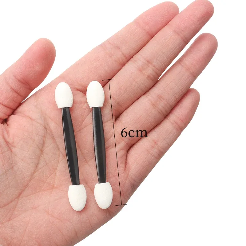 25Pcs Double Head Eye Shadow Brush Eyeshadow Makeup Brushes Applicator Women Cosmetic Sponge Stick Clean Supplies Beauty Tools