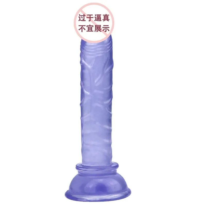 Erotic Soft Jelly Dildo Anal Butt Plug Realistic Penis Strong Suction Cup Dick Toy for Adult G-spot Orgasm Sex Toys for Woman — image 12