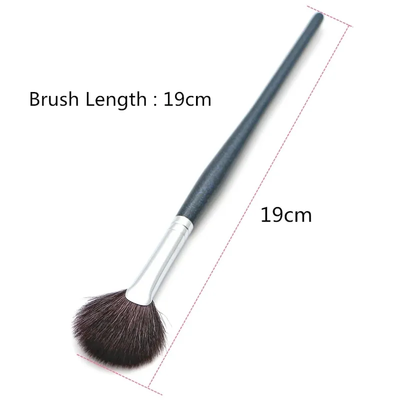 Fan Brush Highlighter Natural Goat Hair High Quality Makeup Brushes