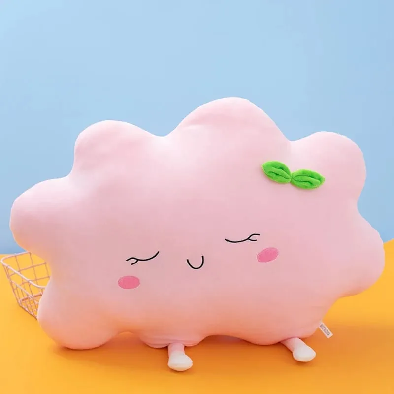Cute Sun Cloud Plush Pillow Stuffed Soft Creative Plush Sun Cloud Toy Car Pillow Home Decor Kids Toys