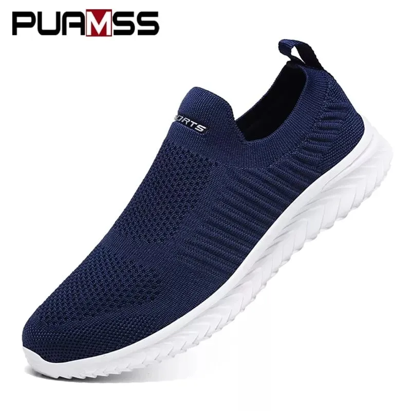 Men Vulcanize Shoes Mesh Men Shoes Lightweight Comfortable Men's Sneakers 2020 Autumn Fashion Slip On Flats Shoes Male Loafers