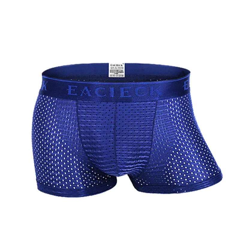 Marca de seda oco novos boxers dos homens roupa interior boxer ropa interio homem pênis cueca masculina tamanho M-3XL e248