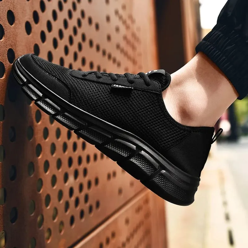 Men Shoes 2020 Summer Sneakers Breathable Casual Shoes Fashion Comfortable Lace up Men Sneakers Mesh Flats Plus Size 38-48