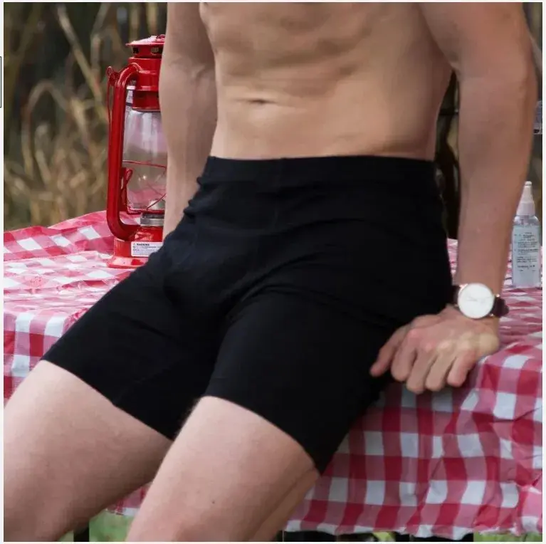 Boxer da uomo in lana merino lunga 100% lana merino intimo da uomo strato di base 240G mutande sportive da uomo fitness traspirante