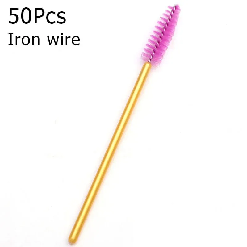 50Pcs Disposable Eyelash Brushes Eyelashes Extension Tools Eyebrow Brush Mascara Wands Applicator Spoolers Eye Lashes Cosmetic — image 31
