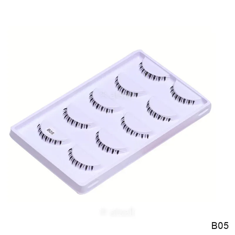 5 Pairs Lower Eyelashes Pack 8 Different Styles Under Eye Lashes Soft Lower Eyelashes 100% Handmade Clear Band Bottom Lashes