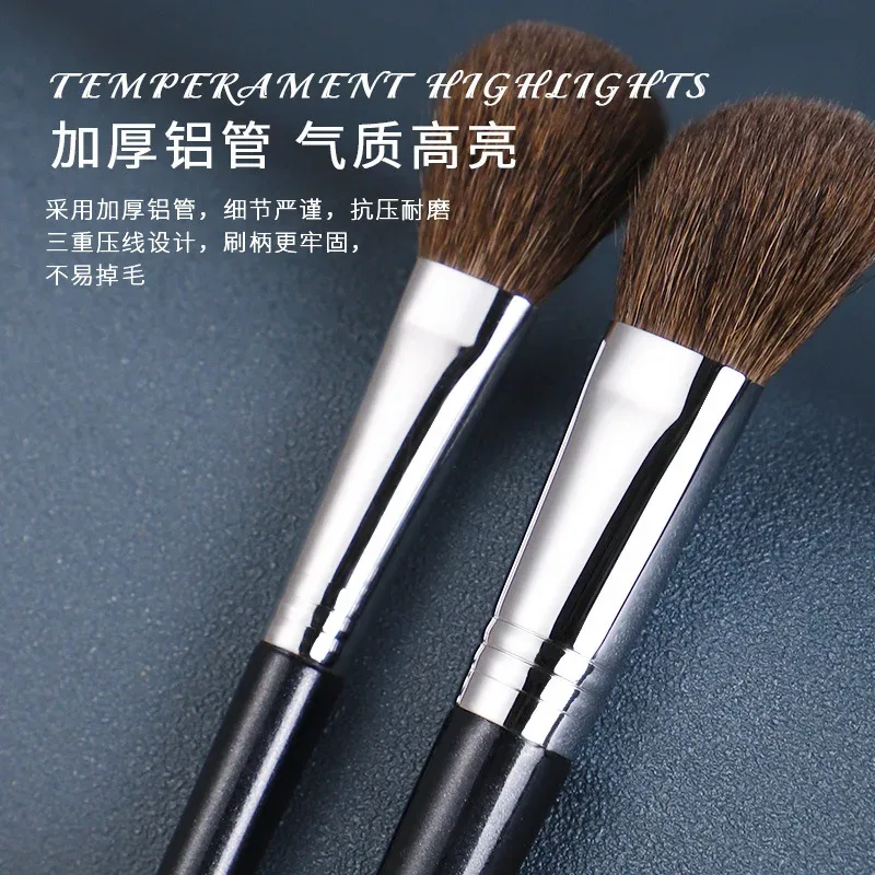 1pc Pony hair Pro Small Smudge Makeup brushes Eyeshadow Make up brushes Precision detail Eye shadow essential cosmetic tools — image 3