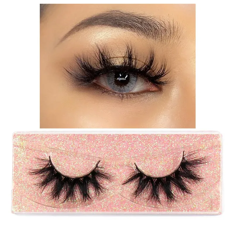 Makeup Eyelashes 3D Mink Eye Lashes Fluffy Soft Wispy Natural Lashes Extension Reusable Strip Fake Lashes Mink Eyelashes