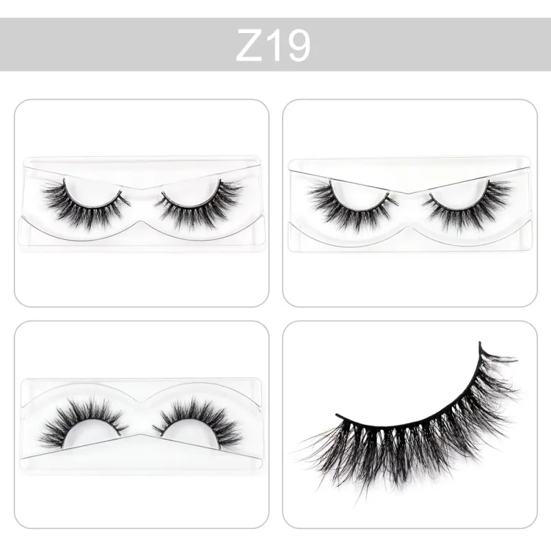 Makeup Lashes 3D Mink Eyelashes Wispy Volume False Lashes Dramatic Lash Natural Fuffy Lashes Full Finish Glamorous Eye