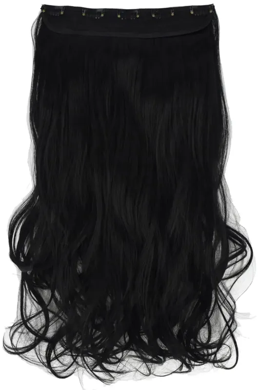 Synthetic Hair Fiber Heat Resistant 120gr Wavy 5 clips clip in Hair Extensions 5002