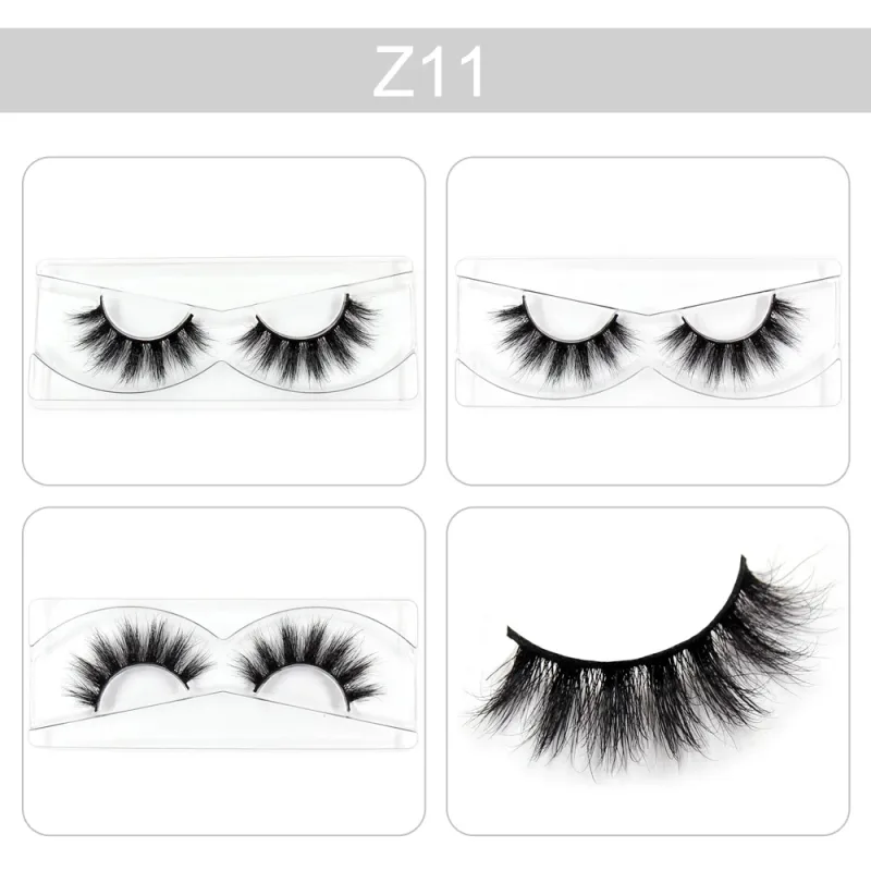 Makeup Lashes 3D Mink Eyelashes Wispy Volume False Lashes Dramatic Lash Natural Fuffy Lashes Full Finish Glamorous Eye