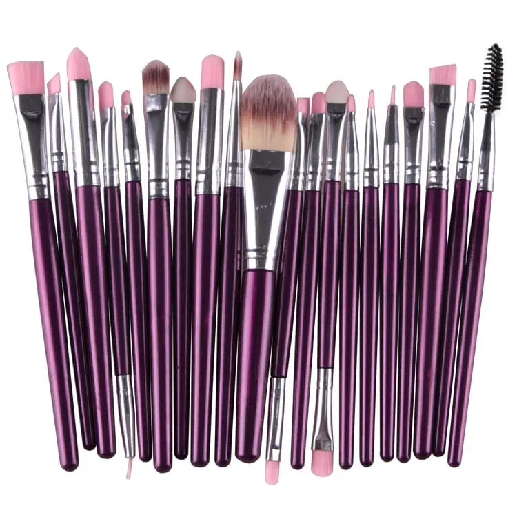 20Pcs Makeup Brush Set Cosmetic Powder Eye Shadow Eyeliner Foundation Blush Blend Beauty Woman Makeup Brushes Maquiagem