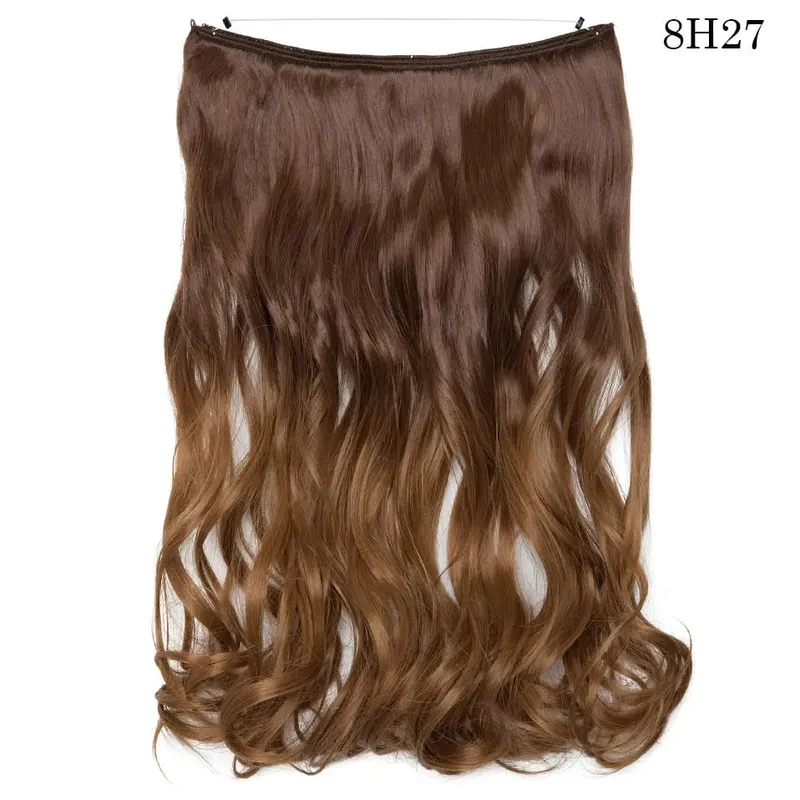 S-noilite 32 kleuren Synthetische Onzichtbare Draad Haarverlenging Clip In Vals Haar Haarstukjes Lange Hair Extensions Voor Vrouwen