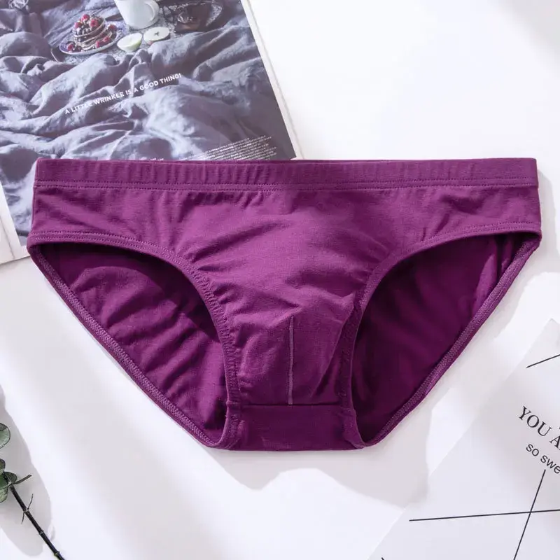 Men's Underwear Male Sexy Solid Briefs Underpants for Men Brief Cotton Adult Panties Mens Bikini Pant Men Sexy Slip Hombre 1805