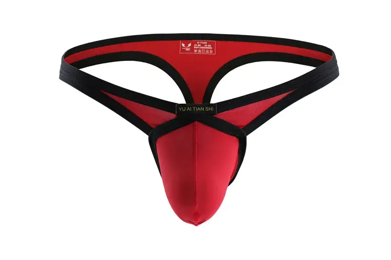 Mens Sexy Underwear Briefs Solid Gay Men Underwear Bulge G Strings Penis Pouch Thong Man Briefs Backless Man Tanga Jockstraps