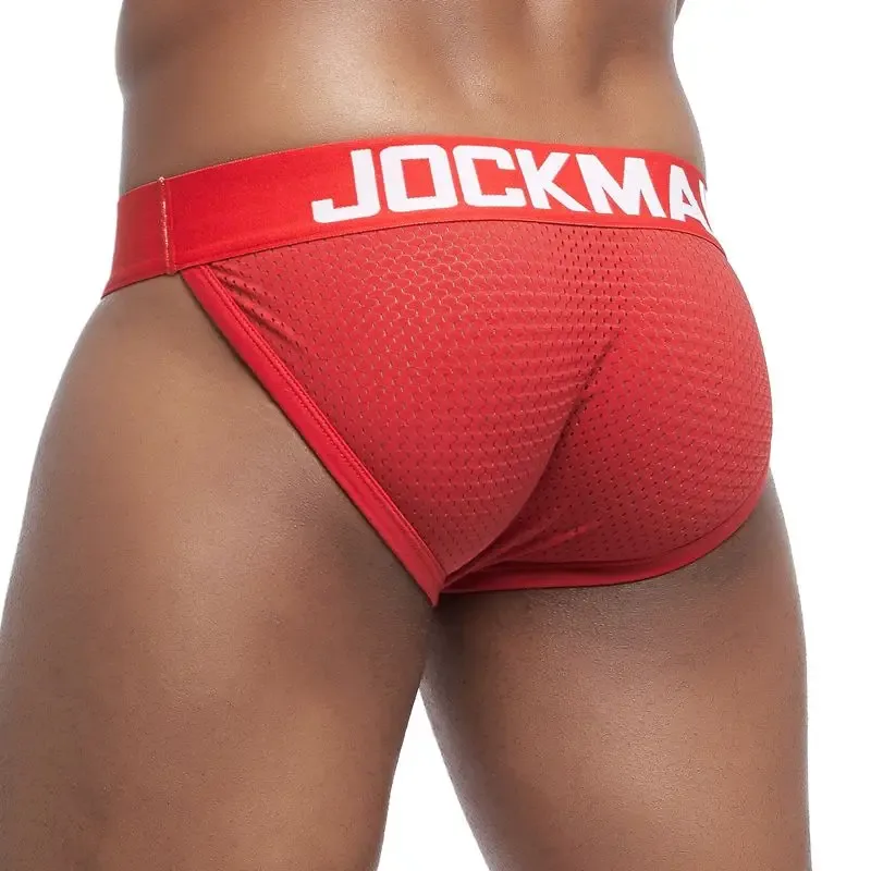 Ropa interior Sexy para Hombre, Tanga para Hombre, ropa interior Gay de malla, Bikini, Calzoncillos para Hombre, pantalones cortos deslizantes, bragas masculinas, suspensorio transpirable