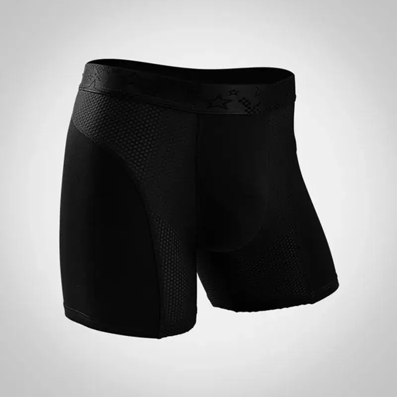 Mens Underwear Modal Boxers Shorts Hombre Solid Mesh Breathable Pouch Panties Man Long Leg Underpants Cueca Calzoncillos XL-6XL