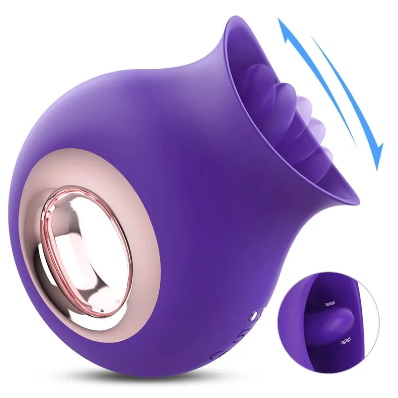 Vibrador para lamer la lengua y el clítoris, juguete sexual para clítoris y pezones de 9 velocidades para mujeres, estimulador del orgasmo del punto G, juguete de masturbación femenina
