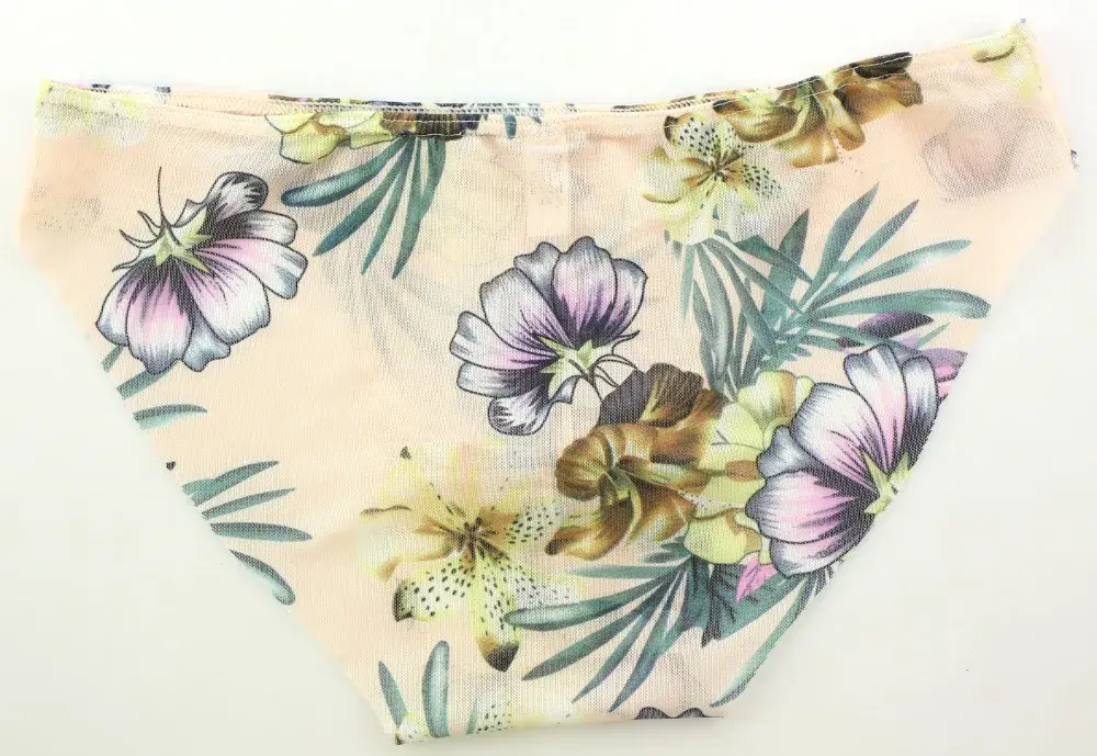 Sexy Men's Briefs Soft Breathable Silk Sexy Print Underwear Men's Hot Hips Up Transparent Jockstrap Colorful Undies Cueca Y03