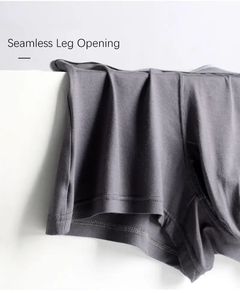 Plus size masculino sexy separado pênis bolso boxer shorts respirável roupa interior masculina calcinha modal masculino elefante nariz cuecas 3256802927192475