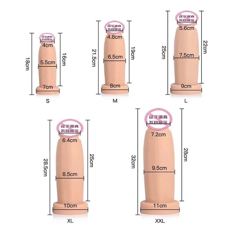 Huge Dildo Anal Plug 9.5 cm Silicone Big Buttplug Expansion Vagina Anus Masturbation Erotic Adult Anal Sex Toys For Men Women 18