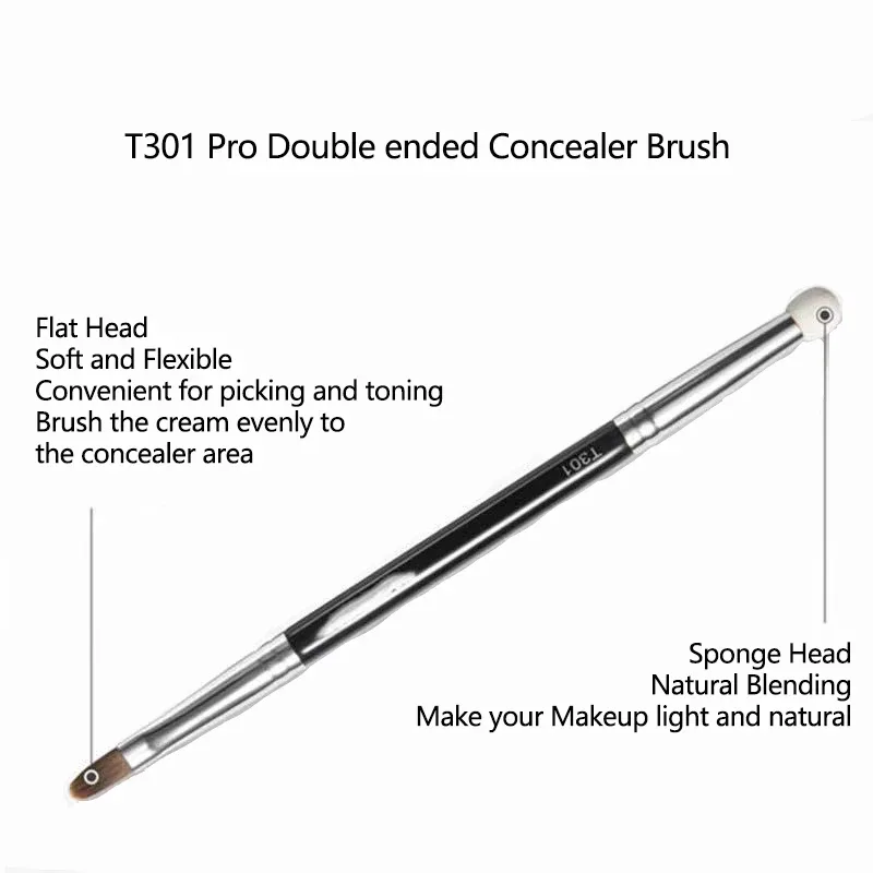 1pc Concealer Makeup Brushes Sponge Pointed Detail Eyeshadow Make up Brush Cover up speckle Precision Double ended Beauty tools