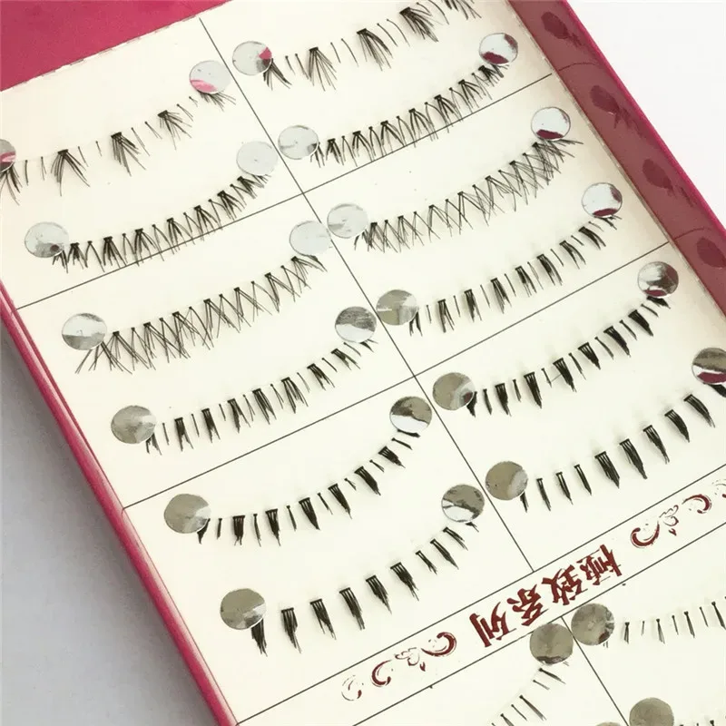 10 Pairs Pro Makeup Different Style Lower Under Bottom Eye Lashes Extension False Eyelashes Tools