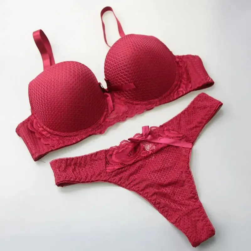Nouvelle Seamless Women's Sexy Bra Panty Set Push Up Sports Underwear Solid Color Workout Ladies Lingerie