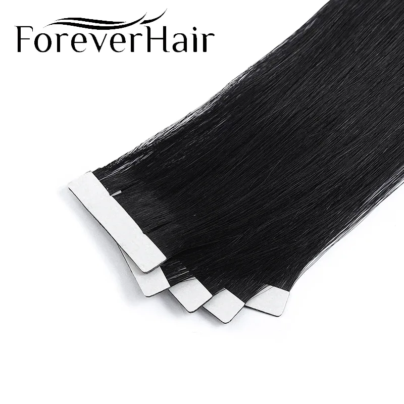 2.0g/pc 20" 20Pcs Remy Tape In Hair Extensions Piano Color Seamless Straight Skin Weft Human Hair Extensions