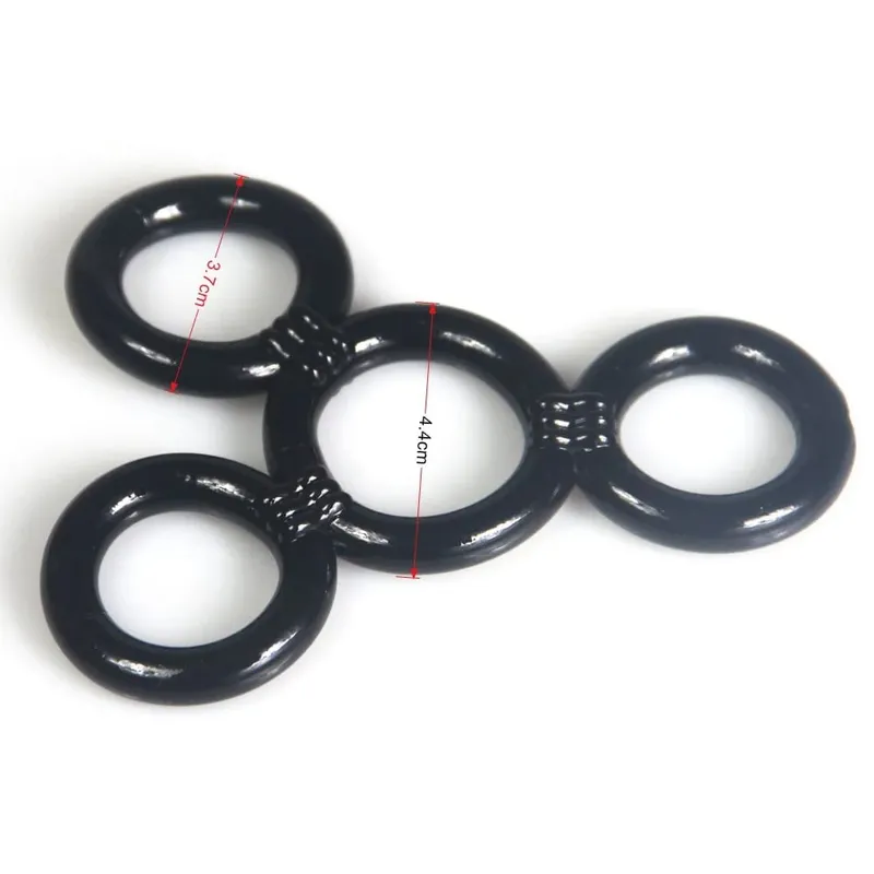 4 Ring/Set Silicone Cock Ring Delay Ejaculation Penis Lasting Erection Dildo Rings Adult Products Male Sex Toys for Man