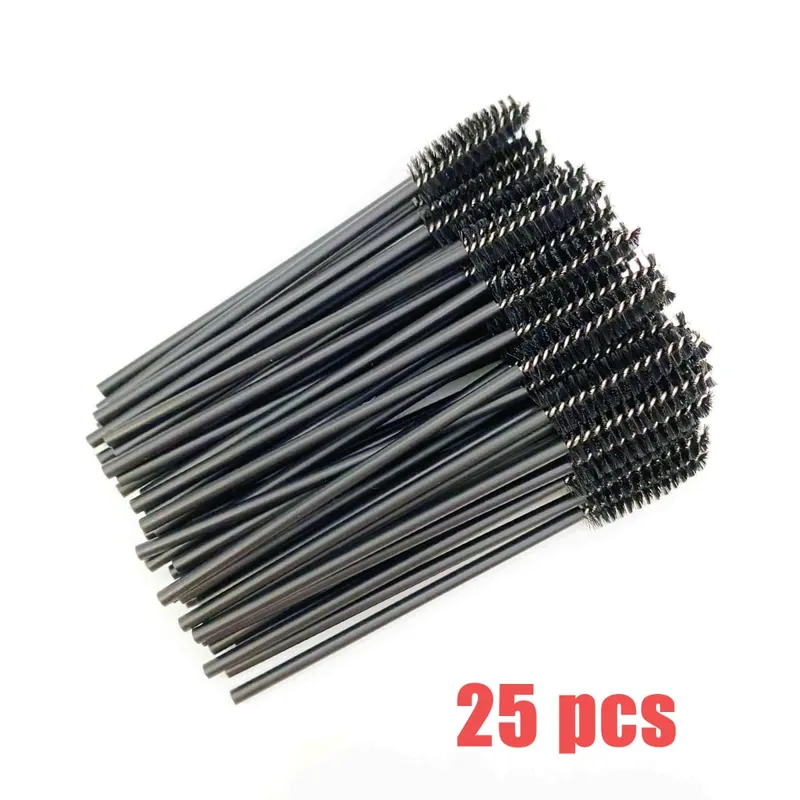 Spazzole per ciglia usa e getta Manico in cristallo di diamante Pennello per ciglia Sopracciglio Bacchette per mascara Forniture per estensione ciglia Strumenti per il trucco