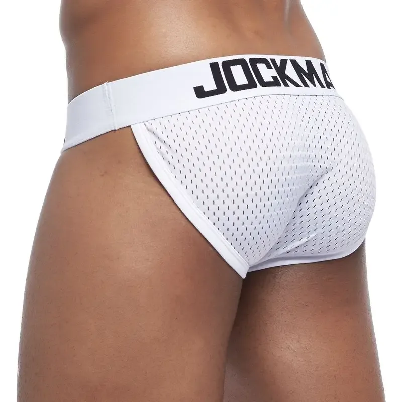 Ropa interior Sexy para Hombre, Tanga para Hombre, ropa interior Gay de malla, Bikini, Calzoncillos para Hombre, pantalones cortos deslizantes, bragas masculinas, suspensorio transpirable