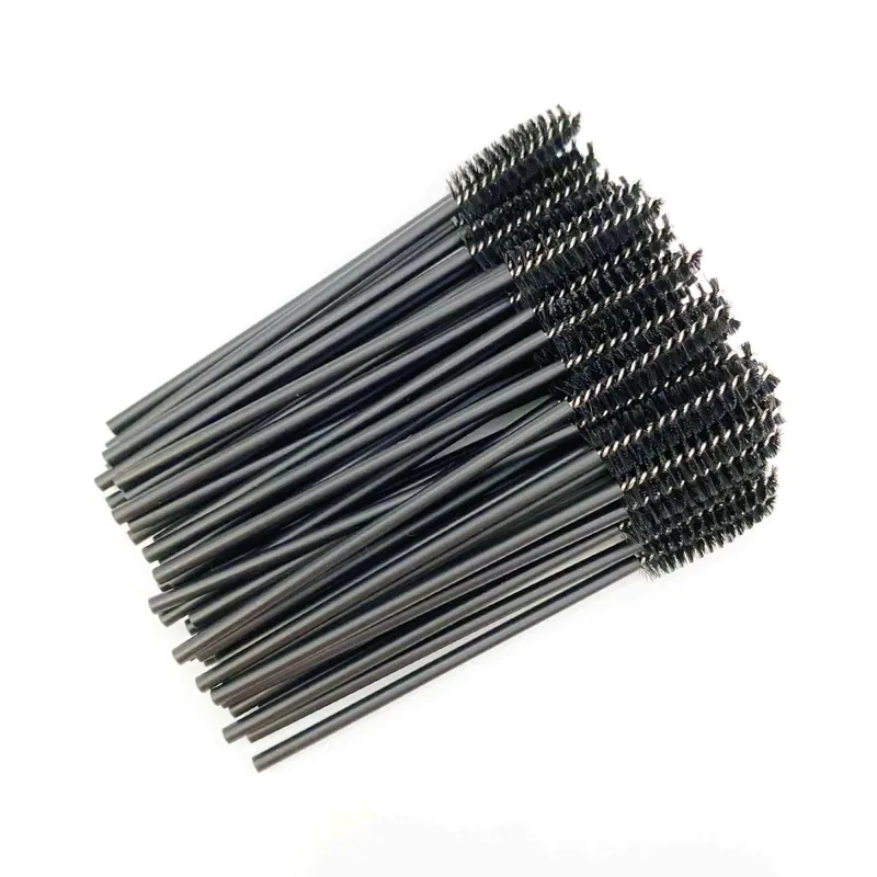 Spazzole per ciglia usa e getta Manico in cristallo di diamante Pennello per ciglia Sopracciglio Bacchette per mascara Forniture per estensione ciglia Strumenti per il trucco