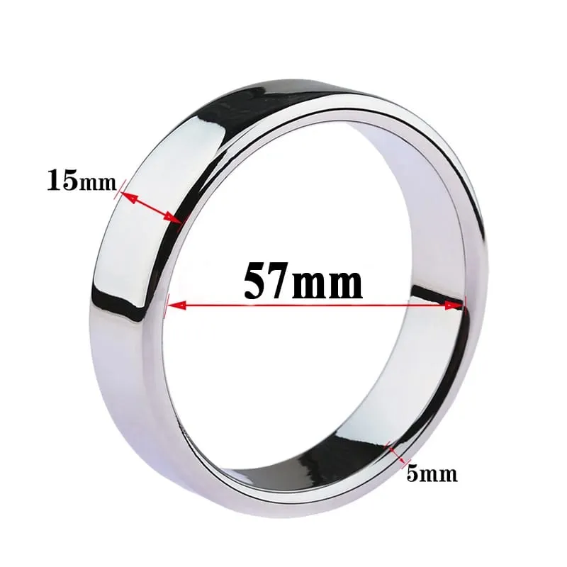 6 sizes Stainless Steel Male Penis Ring Ball Scrotum Stretcher Ejaculation Delay Metal Cock Rings BDSM Sex Toys For Men Cockring