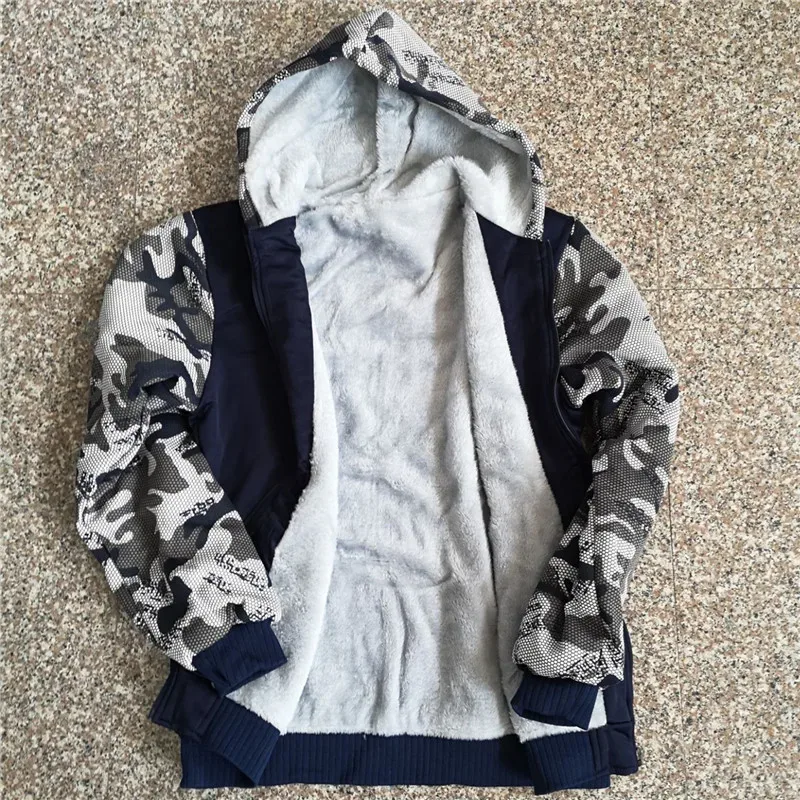 Security Hoodies Men Cool Winter Thicken Wool Liner Security Professional Work Clothes Sweatshirts Pullover Jacket — image 11