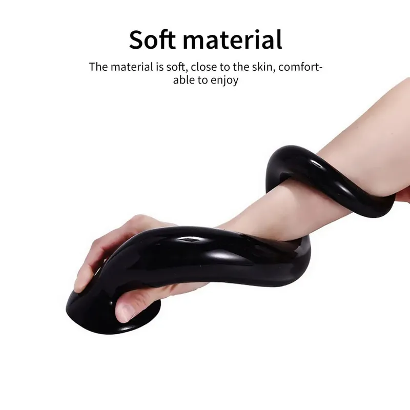 34-50CM Liquid Silicone Scale Anal Strip Butt Plug Dildo Stimulate Anus Vagina Soft Anal Dilator Couple Sex Toys For Women Men