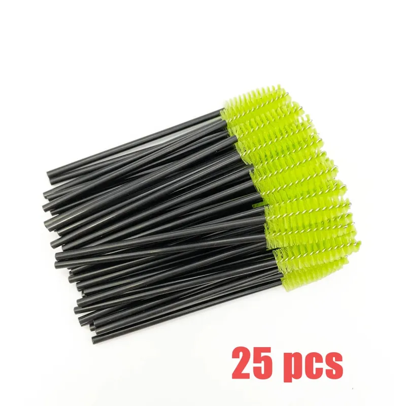 Spazzole per ciglia usa e getta Manico in cristallo di diamante Pennello per ciglia Sopracciglio Bacchette per mascara Forniture per estensione ciglia Strumenti per il trucco